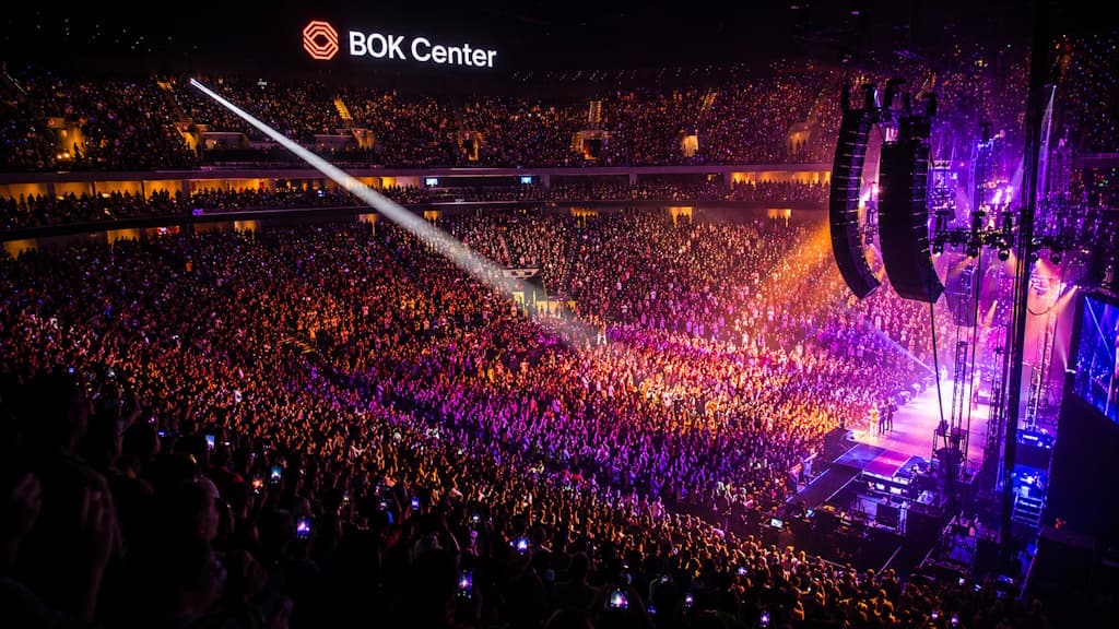 BOK Center, a live music and concert venue in Tulsa, Oklahoma, with upcoming shows and tickets