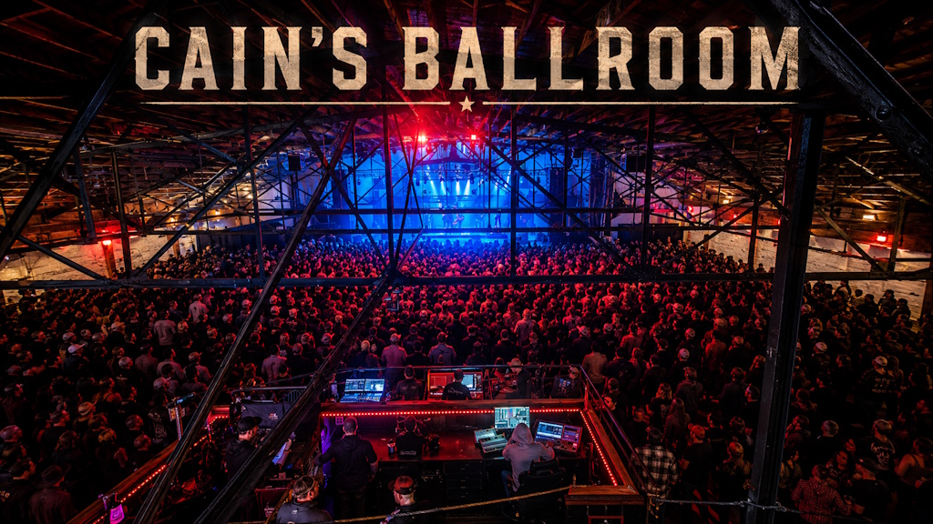Cain's Ballroom, a live music and concert venue in Tulsa, Oklahoma, with upcoming shows and tickets