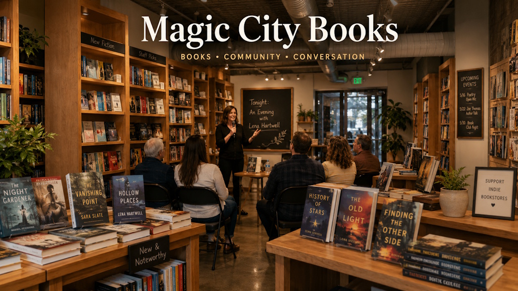Magic City Books, a live music and concert venue in Tulsa, Oklahoma, with upcoming shows and tickets